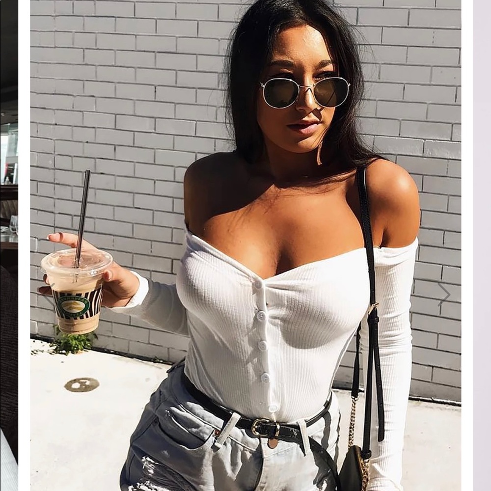 Off the shoulder bodysuit